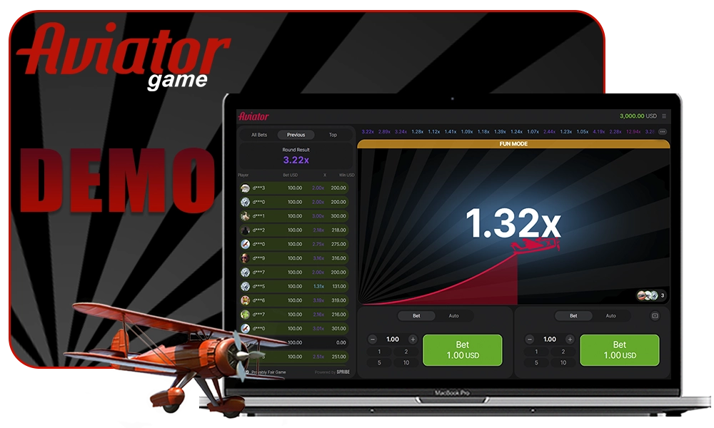 Information about the Aviator demo version, which can be played for free